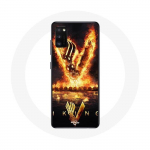 &Uuml;mbris Samsung Galaxy A41 Vikings Series 6. hooaja logo V tulem&otilde;&otilde;ga mustal taustal