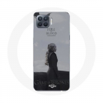 Coque pour Oppo A93 Game of Thrones Saison 8 Daenerys Targaryen feu et sang Le Tr&ocirc;ne de Fer Logo Gri