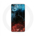 Huawei P8 abstraktse tekstuuriga taustaga &uuml;mbris punane must sinine