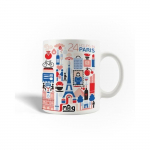 Mug en C&eacute;ramique 24 heures &agrave; paris France