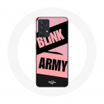 Coque pour Samsung Galaxy A13 4G / A13 4G Lite BTS ARMY Et Blackpink Blink Rose Noir