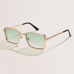 Klassikalised Square Steampunk p&auml;ikeseprillid Luksusbr&auml;nd Disainer Mehed Naiste Retro ristk&uuml;lik Punk Metallraamiga P&auml;ikeseprillid UV400