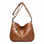 Pehme PU suure mahutavusega &uuml;he &otilde;laga emakott vabaaja seljakott Naiste kott Moodne Crossbody kott One Size pruun