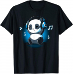Armsad Dj Panda k&otilde;rvaklapid Panda Lovers Unisex T-s&auml;rk S