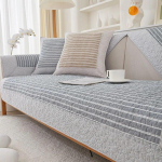 Stripes Print puuvillane diivanikate elutuppa Korea Retro libisemiskindel diivani kate Four Seasons universaalne diivanimatt diivanir&auml;tik 70x70cm 1pcs
