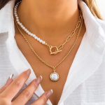 Ingemark Vintage Imitatsioon-Pearl Heart OT Pandlaga ripats Kaelakee Naiste Pulmad Pruudi helmed kett kaela Aksessuaarid Ehted Uus