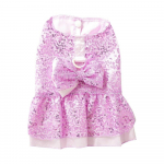 Koer Suvine Kleit Kass Pits Seelik Kutsikas Litritega vibu Printsess Kleit Lemmikloomar&otilde;ivad Chihuahua Peokleidid R&otilde;ivad Riietus Lilla XS lilla