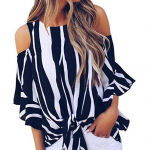 Lahtine pluus &otilde;lgadest v&auml;ljas Bowknot s&auml;rk Kolme neljandiku varrukatega lainetav varrukas XL veinipunane v&auml;rv