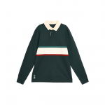 Adidas FMF triibulise kraega pikkade varrukatega polos&auml;rk meestele Topid Roheline HF1442 S