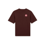Jordan Teyana Taylor Collaboration Retro Logo Rose Tikand l&uuml;hikeste varrukatega T-s&auml;rk Naiste Topid Kohv FB2641-227 S