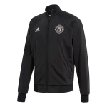 Adidas Manchester United triibuline dressipluus p&uuml;stkraega ja logoga Meeste pealiskate Must DX9082 M black
