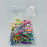 75/40 tk Plastikust &uuml;mberm&auml;hitavad klambrid Kodu Kontor Multifunktsionaalne Tugev Lauakorraldaja Klamber Kaardihoidja Sub 40pcs/bag
