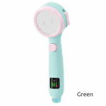 Intelligentne temperatuurin&auml;idik LED du&scaron;ipea k&otilde;rgsurve 4 režiimi reguleeritav vihmadu&scaron;&scaron; vett s&auml;&auml;stev vannitoatarvik roheline