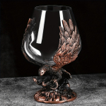 1 tk Reljeefne Eagle veiniklaas, kristall&scaron;ampanjaklaas, suur gooti pokaal &Scaron;oti bourboni viski kokteili konjaki viina džinni tequila kangele baarile P