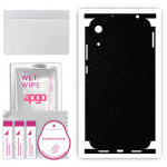 apgo Protective Skin Sticker for the back+sides compatible with Honor 8A 2020, Full Wrap Film, Foil, Vinyl - Pattern Matte Black