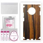 apgo Protective Skin Sticker for the back+sides compatible with Xiaomi Mi 10T Lite 5G, Full Wrap Film, Foil, Vinyl - Pattern Tigerwood