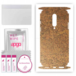 apgo Protective Skin Sticker for the back+sides compatible with OnePlus 8, Full Wrap Film, Foil, Vinyl - Pattern Rusty Copper