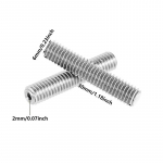 5 tk 3D-printer M6 30/40/50mm MK8 termiliselt purustatud roostevabast terasest 1,75 mm ja 3,00 mm mantelterasele PTFE toruga M6x30mm