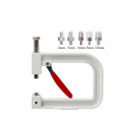 Portable hand-pressed DIY pearl punch machine valge