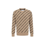 Calvin Klein Allover Letter Jacquard Crewneck kampsun Meeste kampsun Khaki J319617-PBF S