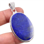 Naturaalne lapis lazuli v&auml;&auml;riskivi K&auml;sitsi valmistatud 925 prooviga puhas sterlingh&otilde;be Ripats 2 P0k06 blue