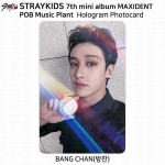Stray Kidsi 7. minialbum Maxident POB Photocard Aladin JYP Soundwave MK ifive Bangchan - Music Plant