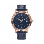 Mathey-Tissot City Nahkrihm Sinine sihver Automaatne HB611251ATPBU Meeste k&auml;ekell sinine