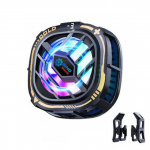 Magnetiline RGB telefonijahuti, kaasaskantav, kerge, stiilne radiaator temperatuurin&auml;idikuga Magsafe'i mobiilsete m&auml;ngude iPhone'i jaoks must