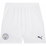 Puma SS24 Manchester City jalgpalliklubisari vabaaja elastsed lahtised spordip&uuml;ksid, meeste p&uuml;ksid, valged 775114-05 XL