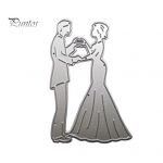 Pruudi peigmehe metallist l&otilde;ikamisvormid DIY scrapbooking kutse paberkaardid &scaron;abloon h&otilde;be