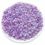 K&auml;sitsi valmistatud helmestega litrid Magic Color Sequins kolmem&otilde;&otilde;tmelised litrid plaaster Symphony Hollow Sequins helmed litrid PVC plaaster PVC litrid 4mm Plum Flower lilla