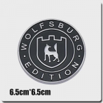 3D metallist Saksa Wolfsburgi logo Kleebis Auto pagasiruumi logo kleebised Esiv&otilde;re Embleemim&auml;rk GTI Golfile 2 3 4 5 6 7 MK2 MK3 MK4 MK5 MK6 MK7 2-Badge Sticker