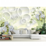 3D lilleline tapeet Lihtne lilleline seinamaal Moodne elutuba Magamistoa seinatapeet Kodukaunistus 200 cm(W) x 140 cm(H)