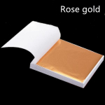 500 TK lehed K Pure Genuine Gold Leaf Fooliumleht Kuld kunstiteoste jaoks Kullamisj&auml;&auml;gid raamimisj&auml;&auml;gid 500pcs roosa kuldne v&auml;rv