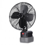 V&auml;liporteritav Telkimine Piknik Kalap&uuml;&uuml;k Ventilaator Juhtmeta Metallventilaator Liitiumaku Kiirusega Reguleeritav Ventilaator must