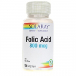 Solaray Folic Acid 800mcg Veggie Cap,Korean health food