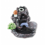 1PC Backflow Aroma Smoke Zen Censer Holder Mountains River Waterfall L&otilde;hnakamin roheline