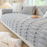 Uus J&auml;nese Pl&uuml;&uuml;sist Diivanipadi Talvine Paksustatud Pl&uuml;&uuml;sist Padi Libisemiskindel Diivanikate Pehme R&auml;tik Diivanipadi Elutuba Kodu Dekoratsioon 70x70cm 1pcs hall