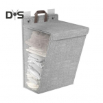 Pesu hoiukott Kaanega riidetakistus Tolmukindel veekindel k&auml;epideme disain riided pesukorv seinakinnitusvahend M beež