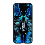 Telefoni&uuml;mbris Samsung Galaxy S24 S23 iPhone 15 14 Xiaomi Redmi Note 13 12 11 8 10 9 Pro Max X XR OPPO Huawei Solo tasandus Anime Sung Jin woo kate jaoks for Redmi Note 9 Pro