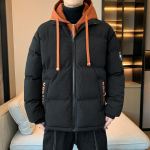 Meeste talvine kuldne ruuduline žakaarmantel v&otilde;ltsitud kahe sulepolsterdatud jakk Paks m&otilde;&otilde;nabr&auml;ndi paarismantel M valge