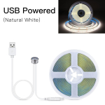 Puuteandur h&auml;mardatav COB LED-ribavalgusti USB 5V s&uuml;vistatav puutel&uuml;liti LED-lint DIY raamaturiiul vitriinkapp teleri taustvalgustuse lamp 1M