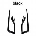 VW Golf 7 MK7 Golf7 MK7.5 VII 2017-2019 Facelift eesmise p&otilde;rkeraua udutule iluv&otilde;re katte trimmi tuulenoa habemenuga Style Canards komplekt jaoks must