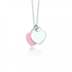 Romantiline armastus Double Heart Ripats Kaelakee Naiste Kaelakee Kerge Luksus Lihtne Ehted