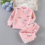 S&uuml;gistalvised lapsed Koduriided Armsad beebipoisid t&uuml;drukud pidžaamad 2tk Komplektid Multikad Laste pidžaamad pikkade varrukatega soe pidžaamakost&uuml;&uuml;m 120