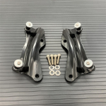 Mootorratta 4-punktiline dokkimisriistvarakomplekt Harley Touring Road King Glide 2014-2022 kroommustaga