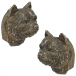 Norwich Terrier - Dog statue, hanging bust, unique decoration for dog lover by Art-Dog brand