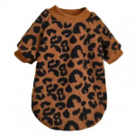 Puppy Pullover Koerad Lemmiklooma kampsun Talvine Leopard Print Prantsuse buldog Talvine soe kampsun Lemmikloomar&otilde;ivad Koerte r&otilde;ivad S
