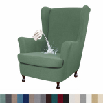 Veekindel tiibtooli kate 2-osaline veniv spandex kangast tiibtooli kate Elastse p&otilde;hjaga tugitooli kate elutoa magamistuppa W33xD36xH45inch