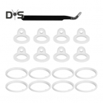 16Pcs Silicone Seal Ring with Tweezer for Thermoblast 24-64oz BPA-Free Part O Ring for Thermoblast Bottles Leakproof Replacement Accessories 1 Set